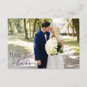 Delfts Blauw   Delfts Blauw Dank u enige foto Bedankkaart