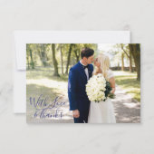 Delfts Blauw | Delfts Blauw Dank u enige foto Bedankkaart (Voorkant)