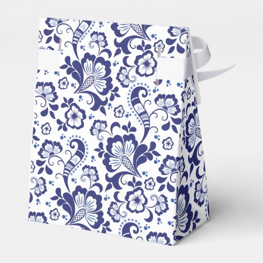 Delfts Blauw | Delfts Blauw Nederlands Bruiloftsga Bedankdoosjes (Achterkant)