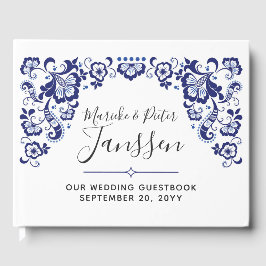 Delfts Blauw | Delfts Blauw Nederlands Huwelijksaa Gastenboek