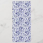 Delfts Blauw | Delfts Blauw Nederlands Trouwprogra Programmakaart (Achterkant)