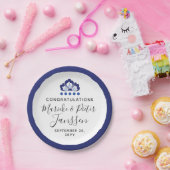 Delfts Blauw Delfts Blauw Nederlands Trouwtaart Papieren Bordje (Feest)