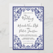 Delfts Blauw | Delfts Blauwe Nederlandse Trouw Uit Kaart (Voorkant)