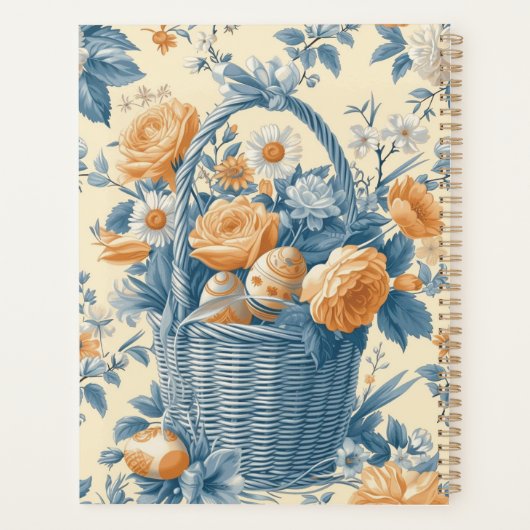 Delfts Blauw Konijn Paasplanner Planner (Achterkant)