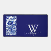 Delfts Blauw  Mooie Tuinbloemen Bureaumat (Voorkant)