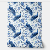 Delfts Blauw Nederlandse Bloemen Elegante Pauw