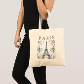 Delfts Blauw Parijs Eiffeltoren Tote Bag (Voorkant (product))