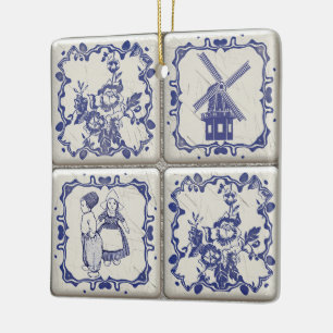 Delfts Blauw Pattern-bestanden Keramisch Ornament
