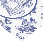 Delfts Blauw Pattern Tegels Medium Tafelloper (Hoek)