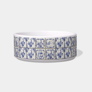 Delfts Blauw Pattern Tegels Voerbakje