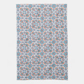 Delfts Blauw Rood Cornflower Patroon Keuken Handdo Theedoek (Verticaal)