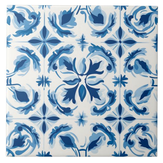 Delfts Blauw Tegels Tegeltje (Voorkant)