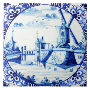 Delfts Blauw Tegels Tegeltje