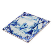 Delfts Blauw Tegels Tegeltje (Zijkant)