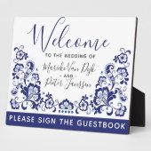 Delfts Blauw | Welkom bij Delft Blue Dutch Weddens Fotoplaat (Zijkant)