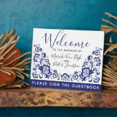 Delfts Blauw | Welkom bij Delft Blue Dutch Weddens Fotoplaat (Zijkant)