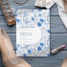 Delfts Blauw Wit Chinoiserie Bloemen Patroon Opsla