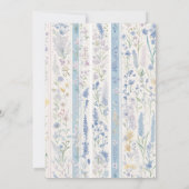 Delfts Blauw Wit Chinoiserie Porseleinen Vogel Save The Date (Achterkant)