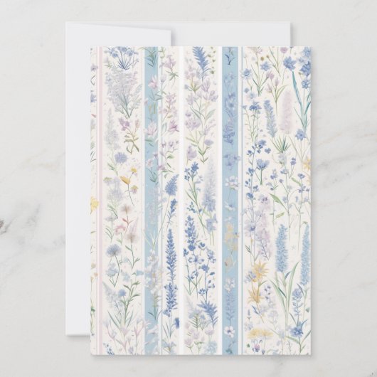 Delfts Blauw Wit Chinoiserie Porseleinen Vogel Save The Date (Achterkant)