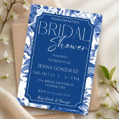 Delfts Blauw Wit Chinoiserie Vrijgezellenfeest Kaart