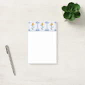 Delfts Blauw Wit Geel Tulp Tegeltje Kunst Stickies Post-it® Notes (Kantoor)