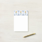 Delfts Blauw Wit Geel Tulp Tegeltje Kunst Stickies Post-it® Notes (Op bureau)