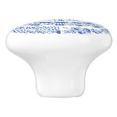 Delfts Blauw Wit Nederlands Geïnspireerd Keramische Knop (Zijkant)