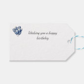 Delfts Blauwe Ballonnen aanpasbaar Cadeaulabel (Voorkant (Horizontaal))