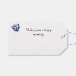 Delfts Blauwe Ballonnen aanpasbaar Cadeaulabel