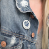 Delfts Blauwe Ballonnen, aanpasbaar Ronde Button 3,2 Cm