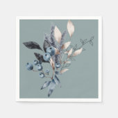 Delfts blauwe bosbessen douche servet (Voorkant)