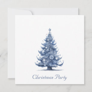 Delfts blauwe kerstboom aanpasbaar save the date