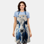 Delfts Blauwe Koe – een tijdloos eerbetoon Schort (Gedragen)