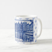 Delfts Blauwe stijl mok: Amsterdam Koffiemok (Voorkant rechts)