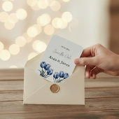 Delfts Blauwe Tulp, custom save the date Magneet