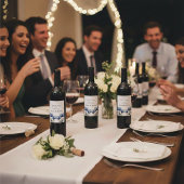 Delfts Blauwe Tulp, op maat Wijn Etiket