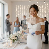 Delfts Blauwe Tulp Trouwprogramma Acryl Bord