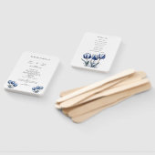 Delfts Blauwe Tulp Trouwprogramma Handwaaier (Niet-gemonteerd)