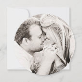 Delfts Blauwe Waterverf Bloemen Bewaar de Datum Save The Date (Achterkant)