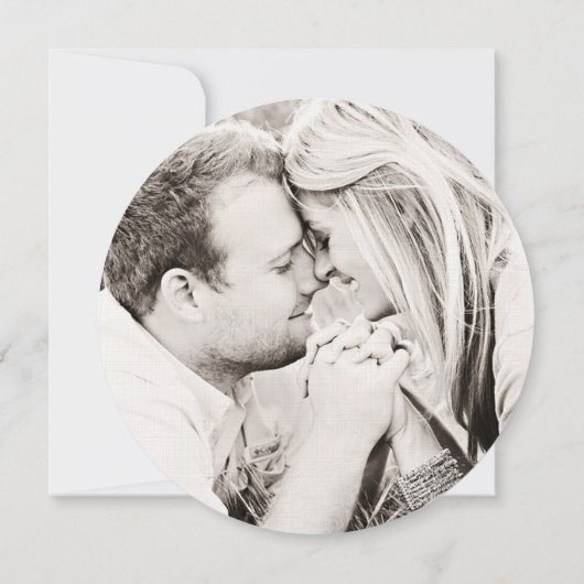 Delfts Blauwe Waterverf Bloemen Bewaar de Datum Save The Date (Achterkant)