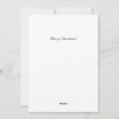 Delfts Blauwe Waterverf Kerstman Kerstkaart (Achterkant)