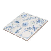 Delfts Renaissances Blauw & Wit – Klassiek & Moder Tegeltje (Zijkant)