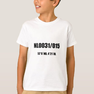 Delfts schrift in zwart t-shirt