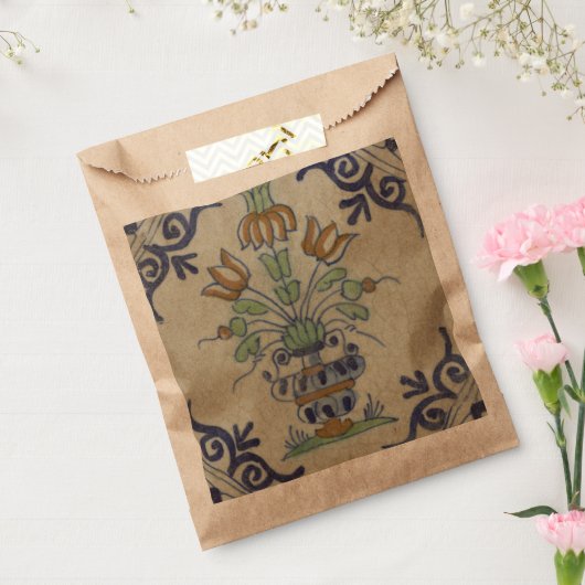 Delfts Tegel Antiek Keramische Bloempot Bedankzakje (Gezegeld)