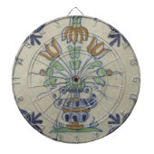 Delfts Tegel Antiek Keramische Bloempot Dartbord (Voorkant)