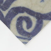 Delfts Tegel Antiek Keramische Bloempot Fleece Deken (Hoek)