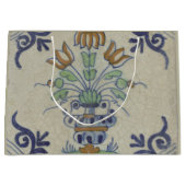 Delfts Tegel Antiek Keramische Bloempot Groot Cadeauzakje (Voorkant)