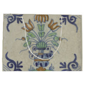 Delfts Tegel Antiek Keramische Bloempot Groot Cadeauzakje (Achterkant)