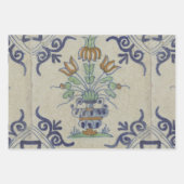 Delfts Tegel Antiek Keramische Bloempot Inpakpapier Vel (Voorkant 2)