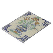 Delfts Tegel Antiek Keramische Bloempot Notitieboek (Linkerzijde)